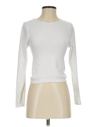 Pre-owned Eye Candy Long Sleeve Top Ivory Boatneck Tops In White