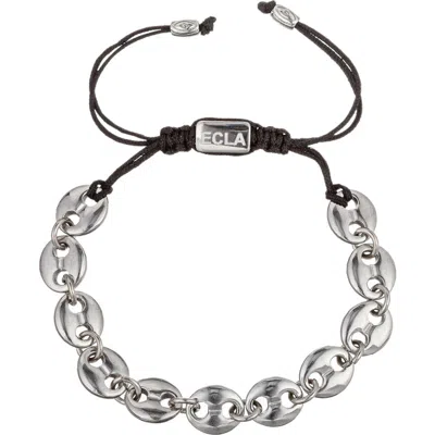 Eye Candy Los Angeles Adrian Mariner Chain Link Bracelet In Gray