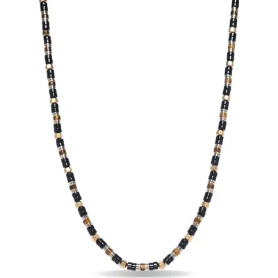 Eye Candy Los Angeles Alexander Beaded Necklace In Black