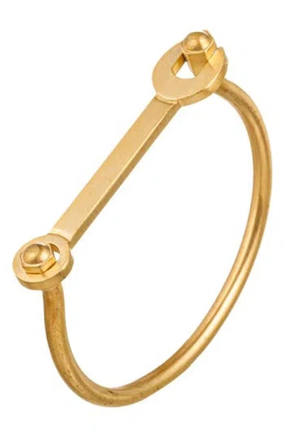 Eye Candy Los Angeles Allan Hinge Bracelet In Gold