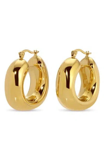 Eye Candy Los Angeles Alma Hoop Earrings In Gold