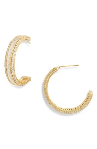 Eye Candy Los Angeles Amalia Cubic Zirconia Hoop Earrings