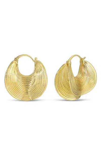 Eye Candy Los Angeles Annie Drop Earrings In Gold