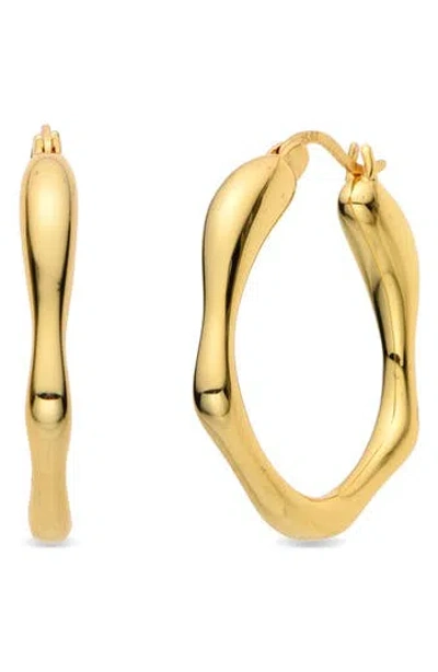 Eye Candy Los Angeles Assian Hexagon Hoop Earrings