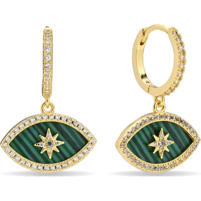 Eye Candy Los Angeles Auralis 18k Gold Plated Drop Earrings
