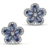 Eye Candy Los Angeles Azura Cubic Zirconia Stud Earrings In Silver