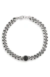 Eye Candy Los Angeles Cabochon Stud Chain Bracelet