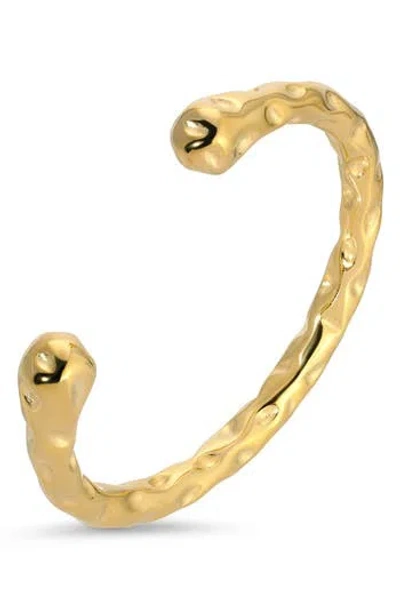 Eye Candy Los Angeles Capri Titanium Cuff Bracelet In Gold