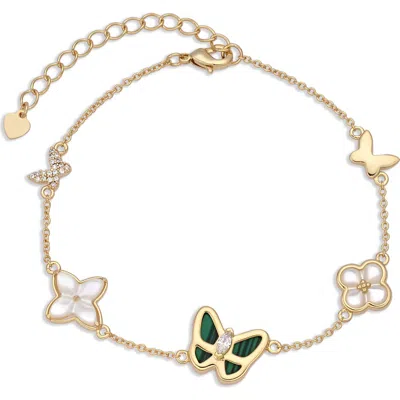 Eye Candy Los Angeles Carmen 14k Gold Plated Butterfly Bracelet