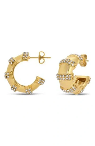 Eye Candy Los Angeles Carmen Hoop Earrings In Gold