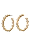 Eye Candy Los Angeles Cindy Cubic Zirconia Hoop Earrings In Silver