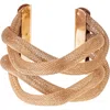 Eye Candy Los Angeles Claudia Mesh Cuff Bracelet In Gold