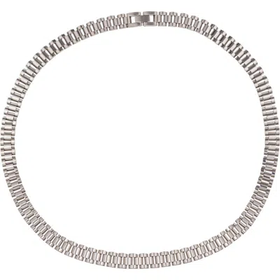 Eye Candy Los Angeles Clyde 10mm Chain Necklace In Metallic