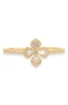 Eye Candy Los Angeles Colette Cubic Zirconia Flower Cuff Bracelet