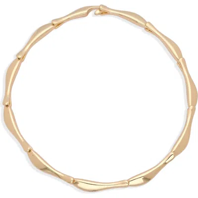 Eye Candy Los Angeles Contour Collar Necklace In Gold