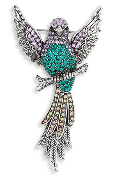 Eye Candy Los Angeles Cz Pavè Bluebird Brooch