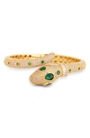 Eye Candy Los Angeles Cz Snake Cuff Braclelet