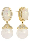 Eye Candy Los Angeles Dayton Drop Earrings In Gold