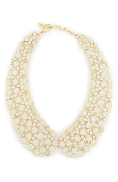 Eye Candy Los Angeles Diana Imitation Pearl Collar Necklace In Beige