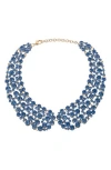 Eye Candy Los Angeles Diana Iridescent Collar Necklace In Blue