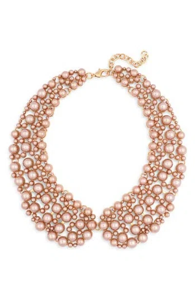 Eye Candy Los Angeles Diana Iridescent Collar Necklace In Gold