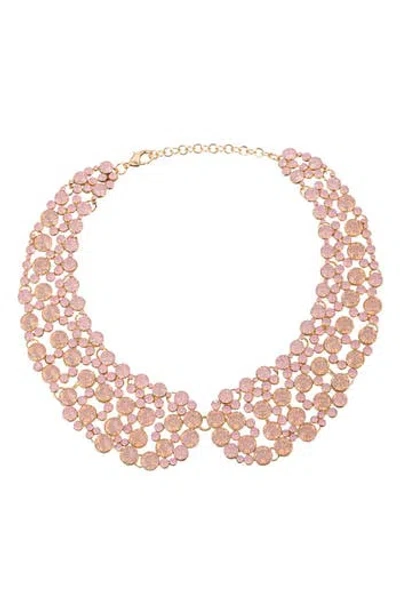 Eye Candy Los Angeles Diana Iridescent Collar Necklace In Pink