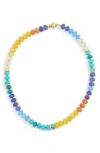 Eye Candy Los Angeles Ella Multicolor Beaded Necklace