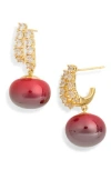 Eye Candy Los Angeles Emmeline Cubic Zirconia Drop Earrings