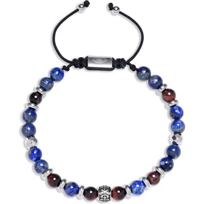 Eye Candy Los Angeles Ethan Semiprecious Stone Beaded Bracelet In Multi
