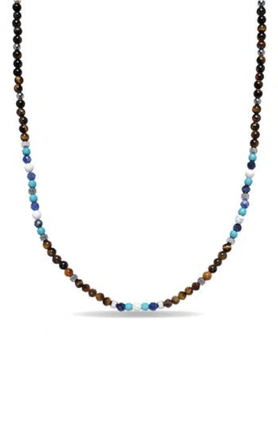 Eye Candy Los Angeles Everett Beaded Necklace In Black