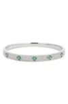 Eye Candy Los Angeles Flo Cz Bracelet In Silver