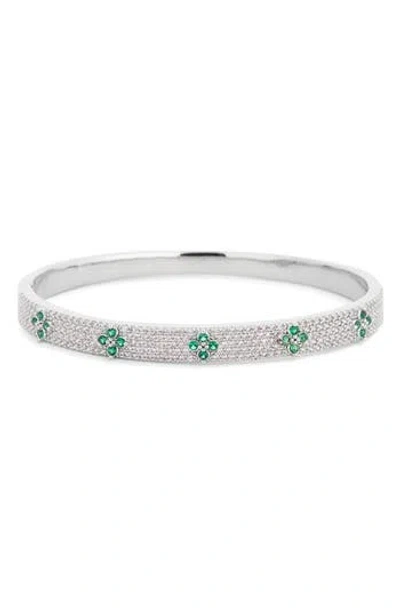 Eye Candy Los Angeles Flo Cz Bracelet In Silver