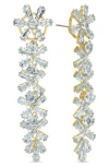 Eye Candy Los Angeles Glendale Cubic Zirconia Drop Earrings In Gold