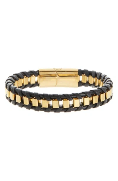 Eye Candy Los Angeles Howie Cuff Bracelet In Black