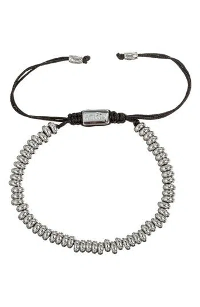 Eye Candy Los Angeles Hugo Rondelle Slider Bracelet In Metallic