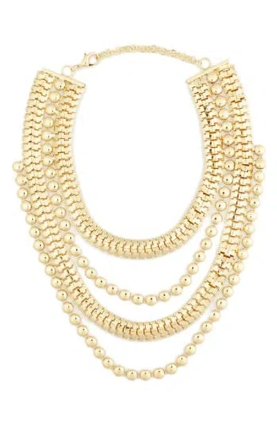 Eye Candy Los Angeles Julia Layered Chain Necklace In Gold