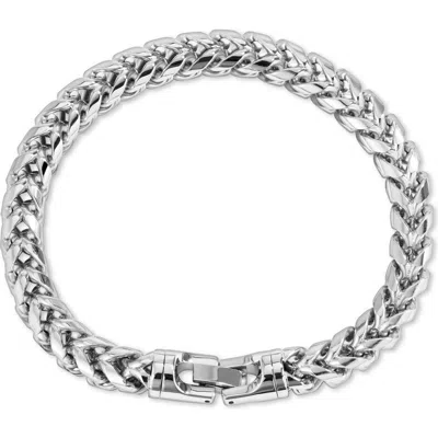 Eye Candy Los Angeles Kegan Rope Chain Bracelet In Silver