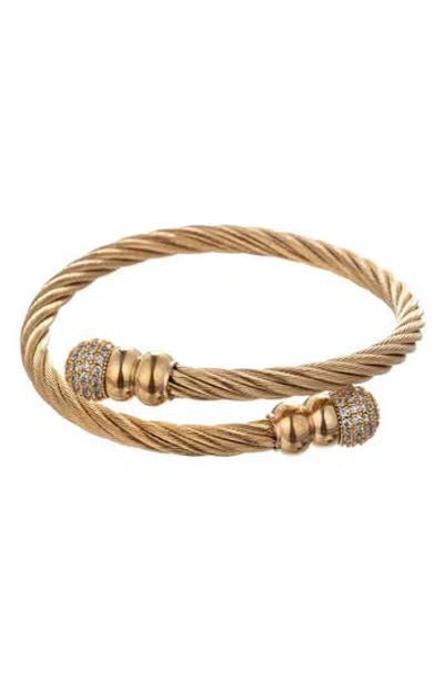 Eye Candy Los Angeles Keith Coil Bracelet In Gold