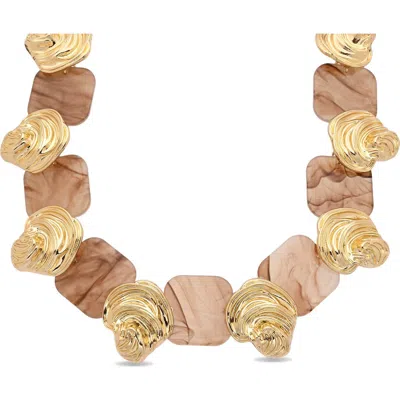 Eye Candy Los Angeles Lillian Statement Necklace In Gold