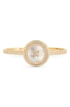 Eye Candy Los Angeles Lina Medallion Cuff Bracelet