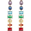 Eye Candy Los Angeles Lisette Multicolor Drop Earrings In Multi