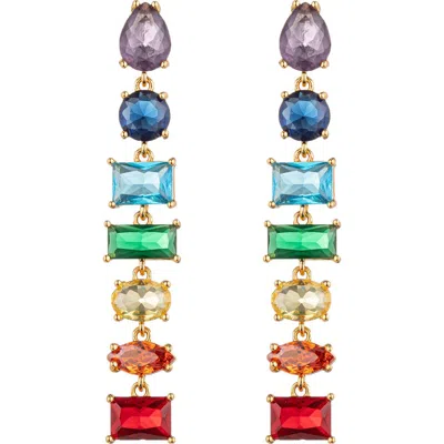 Eye Candy Los Angeles Lisette Multicolor Drop Earrings
