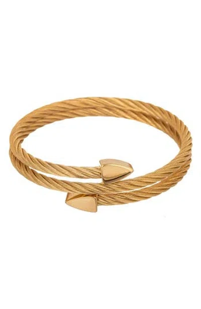 Eye Candy Los Angeles Logan Arrow Bracelet In Gold