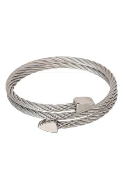 Eye Candy Los Angeles Logan Arrow Bracelet In Silver