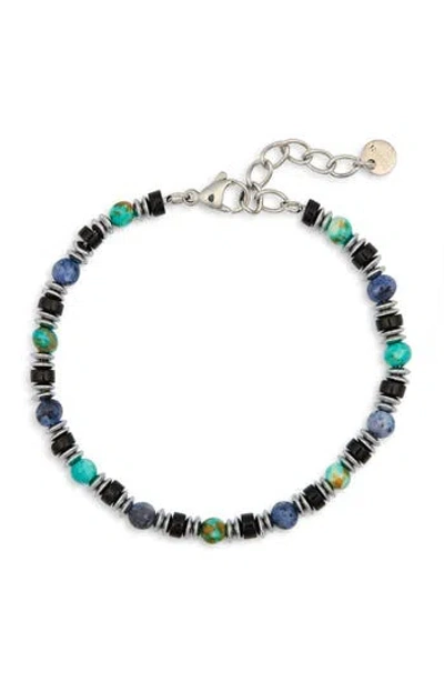 Eye Candy Los Angeles Malik Natural Stone Beaded Bracelet In Multi