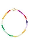 Eye Candy Los Angeles Mariread Multicolor Beaded Necklace In Multi