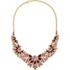 Eye Candy Los Angeles Marsha Cubic Zirconia Statement Necklace In Gold