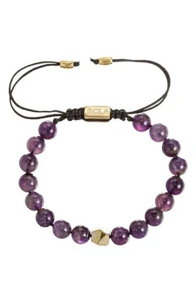 Eye Candy Los Angeles Martin Agate Slider Bracelet In Neutral