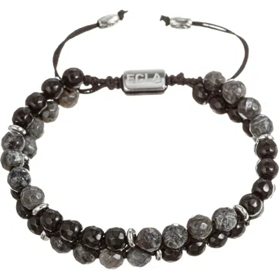 Eye Candy Los Angeles Mateo Adjustable Bracelet In Black