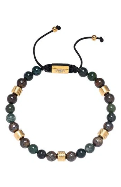 Eye Candy Los Angeles Mateo Agate Beaded Bracelet In Multi